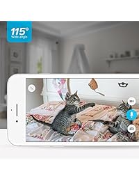 Zmodo 720P HD Wifi Wireless Sistema de cámaras de seguridad para casas Doble vía, audio, alertas de movimiento 115 grados de ángulo de visión nocturna (4 unidades) Servicio de nube disponible