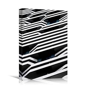 signwin Canvas Wall Art White Building Pattern Abstract...