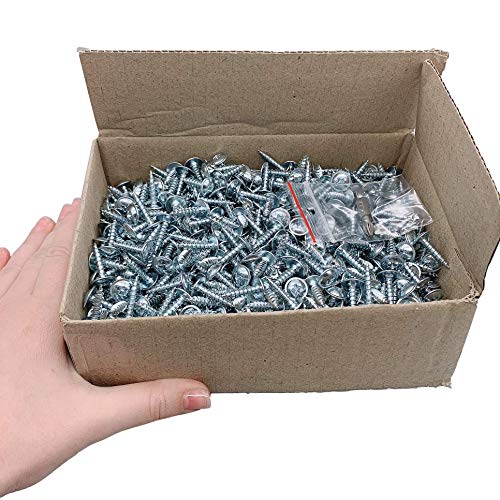 (700 Stück) Verzinkter Stahl 5,0 x 20 mm Holzschrauben Metallschrauben Modifizierter Halsspannkopf Selbstschneidend (700… – Bild 5
