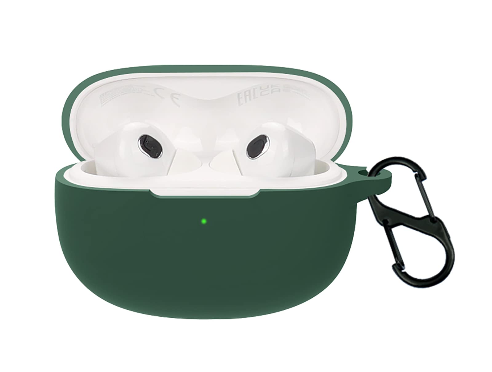 GIOPUEY Cilicone Case for Xiaomi Buds 3T PRO, Ultra-thin soft Cover, Slim-Fit,Anti-Fall,Not Easy to Dirty - ArmyGreen