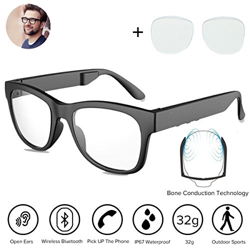 Bone Conduction Bluetooh4.1 Headphones Glasses Polarized Sunglasses Waterproof Wireless Music MP3 Player Headset HandFree Earphones for SmartPhones Iphone HTC LG Samsung Android Windows (Blue Ray) Bone Conduction Bluetooh4.1 Headphones Glasses Polarized Sunglasses Waterproof Wireless Music MP3 Player Headset HandFree Earphones for SmartPhones Iphone HTC LG Samsung Android Windows (Blue Ray)