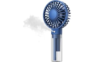 TOPK Portable Misting Fan - Rechargeable Handheld Personal Spray Water Mist Fan 32ml Water Tank Mini Cooling Hand Fans for Travel, Outdoors, Makeup, Camping, Home, and Office Use