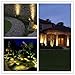 Familite Outdoor Waterproof Decorative Spotlight-6W COB LED Landscape Path Light AC/DC 12V with Spiked Stand, Pack of 4 (Warm White 2600-2800K)