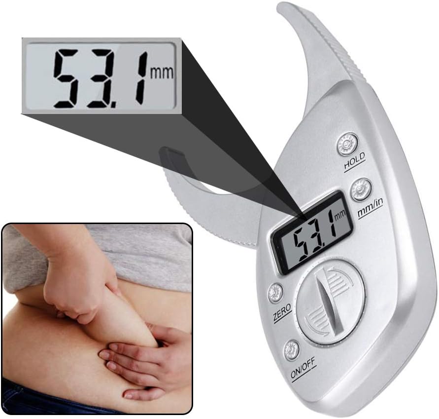 JUST N1 Body Fat Caliper, Digital Body Fat Caliper Skinfold Caliper LCD