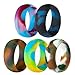 Jude Jewelers 5 Pack Size 4-15 Rubber Silicone Rings Flexible Outdoor Wedding Engagement