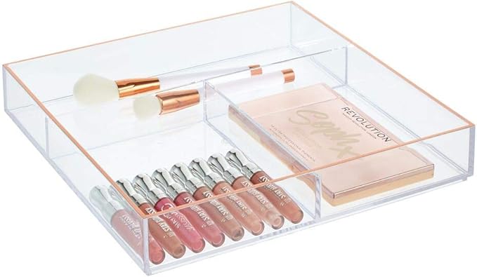 mDesign Organizador de Maquillaje – Útiles Cajas organizadoras para