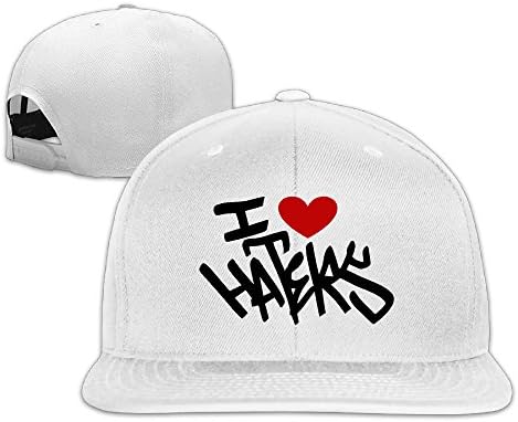MYDT1 I Love Haters Flat Baseball Caps Hats