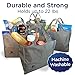 Reusable Grocery Bags | 8 Piece Set | Foldable Shopping Bags with Zippered Carrying Pouch |All The Bags You Need for a Complete Shopping Trip