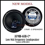 1 PAIR Audiopipe 6" 250W Low Mid Frequency Loud