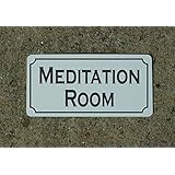 Meditation Room Vintage Style Metal Sign Decor