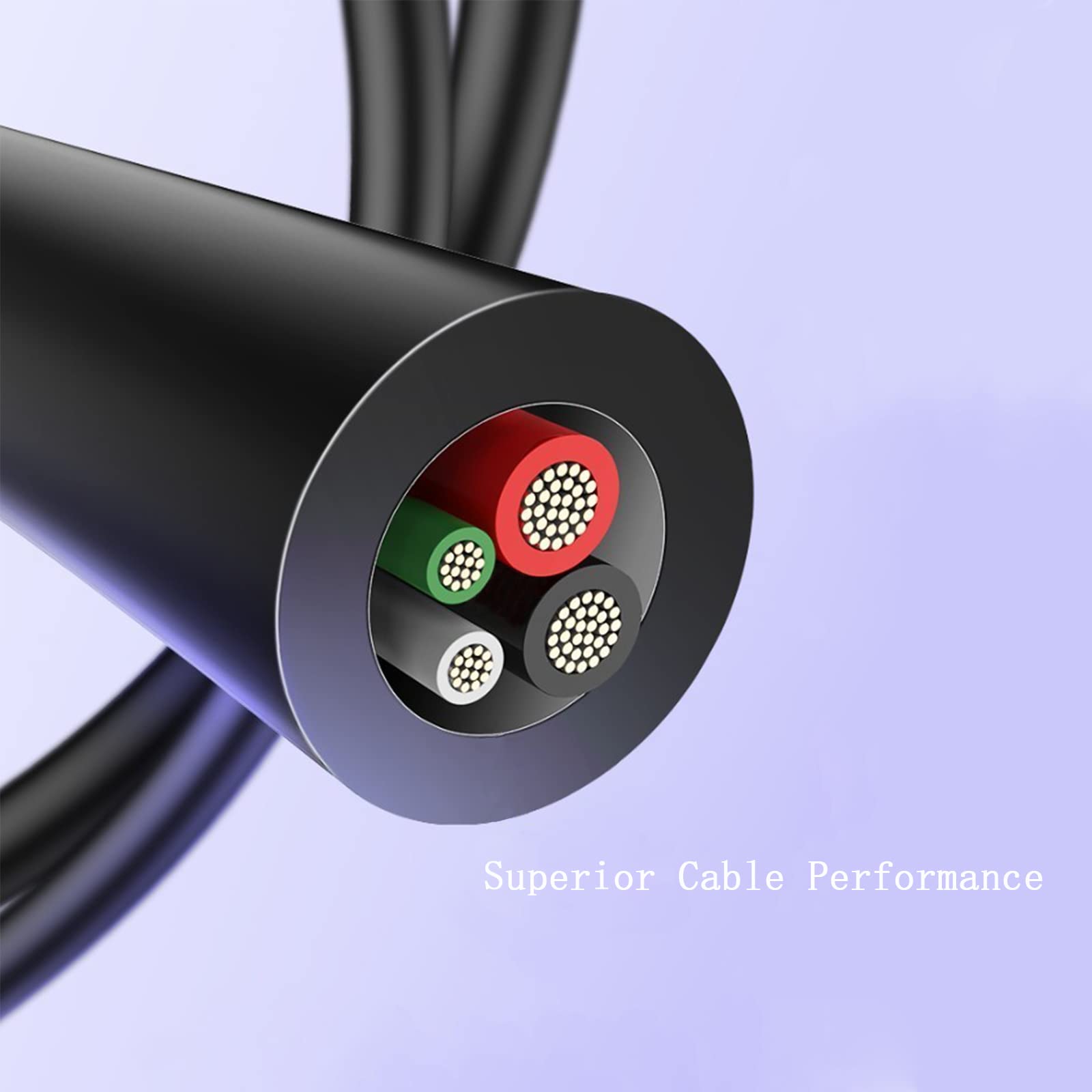 DTOL PS3 Controller Charger Cable Ring Mini USB Data Charging Cord for PS Move PlayStation 3 Wireless Controller, TI84 Plus CE, Digital Camera 10ft 2 Pack