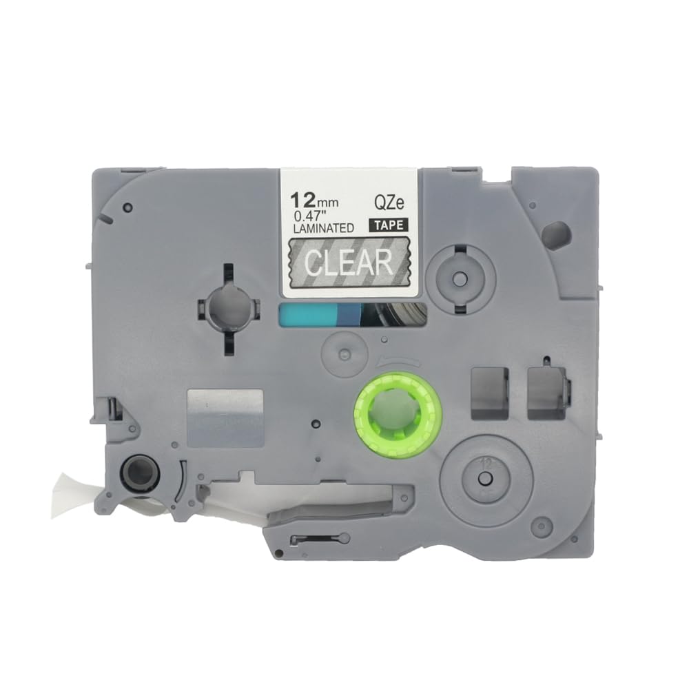 BROVACS 1 Pack White on Clear Laminated Label Tape Compatible for Brother P-Touch Label Printer TZ 135 TZe 135 12mm 1/2" OPA4135