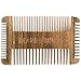 Four Sided Wooden Beard Comb by Beard and Burns - Made from All Natural and Scented Sandalwood - 4 Sides of Different Teeth Widths - Premium Quality Handmade Comb Best for Beard and Mustache