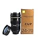 Wrcibor Lens Cup with Stainless Steel Insulated Tumbler, 1:1 Camera 24-70mm F2.8G Lens Imitation, 16oz (TRANSPARENT COVER) …