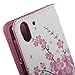 Case for HTC Desire Eye,Generic Wallet Pouch Card Slot PU Leather Case Protective Flip Cover For HTC Desire Eye(Pink flower)