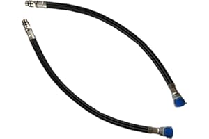 TRUSTMI Quick Connect Water Supply Hose, 24-inch Widespread Bathroom Faucet Replacement Fast Lock Pipe Lines, 2 Piece