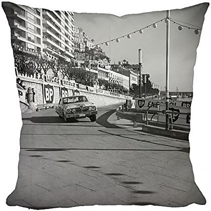 Media Storehouse 12x12 Cushion of 1963 Monte Carlo Rally - Bo Ljungfeldt Bosse Bo Ljungfeldt (7897281)