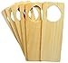 Wood Door Knob Hanger 9.5 x 3-1/4 Inch, Pack of 6 Unfinished Wood Cutout Door Knob Hangers, Easy to Paint, Sturdy, Arts and Crafts by Woodpeckers