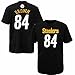 NFL Youth 8-20 Performance Mainliner Team Color Player Name and Number T-Shirt (Small 8, Antonio Brown)