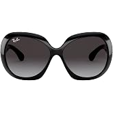 Ray-Ban RB4098 Jackie Ohh II Square Sunglasses for Men for Women | In Black &amp; Light Havana. Flexible nylon frame.
