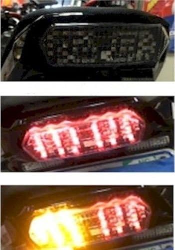 CLED Honda Grom / Grom SF Clear Tail Light w/ Integrated Turn Signals & HD Relay, 2014-17 Honda Grom / Grom SF LED Tail Light