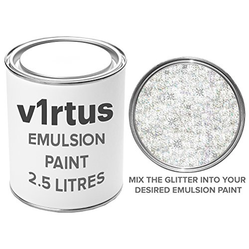 V1RTUS Silver + Gold Holographic Glitter Paint Crystal Additive 100g