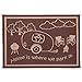 Stylish Camping RH8117 Brown/Beige 8'x11' RV Home Mat
