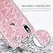 BENTOBEN Case for iPhone Xs 2018, iPhone X / 10 Case 2017, 2 in 1 Dual Layer Soft Hybrid TPU Hard PC Phone Protective Case Shockproof Drop Protection Slim Phone Cover for Women, Girls – Rose Gold