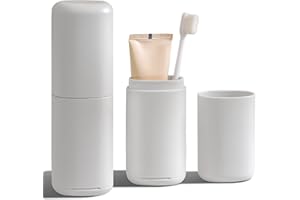 AIDIMMING Toothbrush Travel Case，Portable Travel Toothbrush Holder，Toothbrush and Toothpaste Container for Traveling, Camping, Business Trip and School, Outdoor（1Pack）