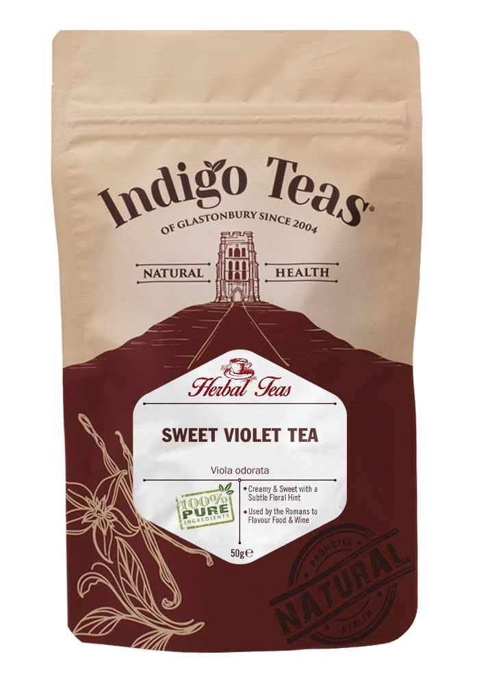 Sweet Violet Loose Herbal Tea (Viola odorata) - 50g | Naturally Caffeine Free | Quality Assured | 100% Natural Ingredients