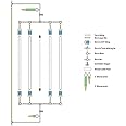 Blumat & BluSoak Garden Bed Drip Irrigation Kit (Double Manifold Design) (4' x 8' (Four Lines))