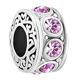 CharmSStory Filigree JAN-DEC Birthstone Beads Charms For Bracelets (JUNE)