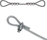 TERF M12 Galvanized U-Bolt Saddle Fasteners 4 Pcs for Ø12mm Wire Rope view 6