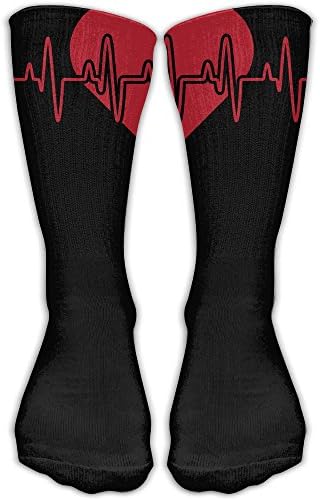Sport Tube Stockings Heartbeat Women &amp; Men Knee High Long Soccer Socks
