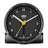 Braun BNC001BKBK Classic Analog Quartz Alarm Clock