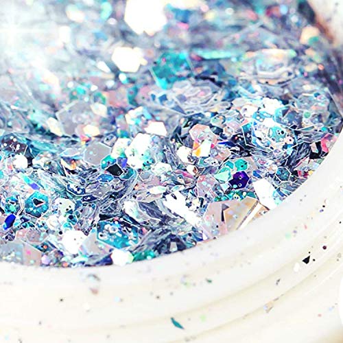 Powder Sequins Craft Glitter Flakes Colorful Mixed Festival Glitter - Thumbnail 2
