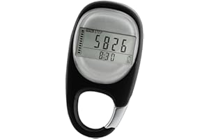 Portable Small Digital Pedometer, Accurate Fitness Tracker with Clip, Simple Step Counter, Walking Pedometer, Durable
