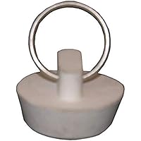 LASCO 02-3203 White Rubber Hollow Stopper for 1-1/8-Inch Drain Openings