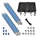 Machrus Upper Bounce Trampoline Safety Enclosure Set for 8 FT 10FT 12FT 13FT 14FT 15FT 16FT Frames - Includes Net, Poles & Hardware - Installs Inside Frame