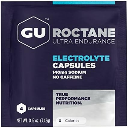 GU Roctane Electrolyte Capsules 4 Capsule Sachets - 5 Pack