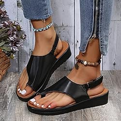 Aniywn Women Wedges Sandals Open Toe Comfy Platform