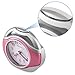Chelvee Alarm Clock, Portable Quartz Analog Alarm Clock for Kids and Traveler, Night Light, Snooze, Non-Ticking, AA Battery Powered (Pink)