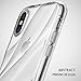 Ringke Flow Designed for iPhone X Case, Wavy Textured Flexible TPU Cover for iPhone X Case, iPhone 10 (Not Compatible with iPhone Xs) - Clear