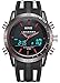 BINZI Men's Military Sport Watches Casual Quartz Multifunction Waterproof Wrist Watch in Black Silicone Band
