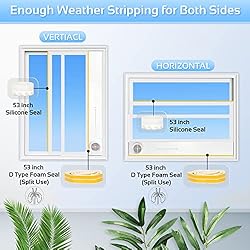 Garfine Portable AC Window Seal Kit Compatible with