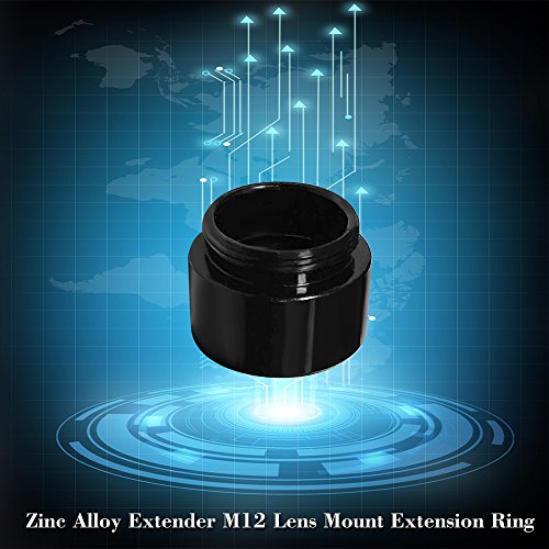 OWSOO 2PCS/Lot M12 Mount Thread Extension Adapter Zinc Alloy Extender M12 Lens Mount Extension Ring for MTV Interface CCTV Lens and Video Security Camera - Thumbnail 3