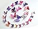 12 pcs Purple + 12 pcs Blue 3D Butterfly Stickers Random Mixed Home Decoration Removable 3D Vivid Man-Made Butterfly Art DIY Decor Wall Stickers for Wall Decor Kids Room Bedroom Living Room
