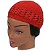 Shoe String King Knit Kufi Hat - Koopy Cap - Crochet Beanie (Red)