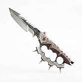 Pexylun Delta Force Adage Replica &mdash; 11" Zinc Alloy Game Knife Model with Display Stand, Safe Unedged Collectible for Desk Decor, Cosplay Prop &amp; Gamer Gift