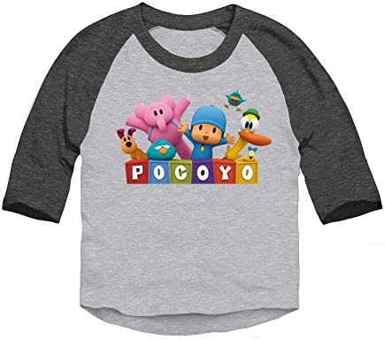 Pocoyo - Pocoyo Logo with Friends Toddler 3/4 Sleeve T-Shirt